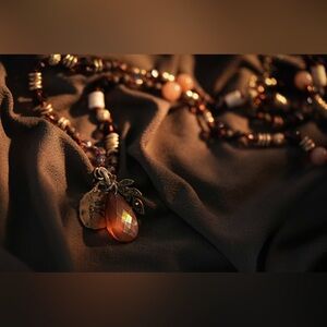 Vintage Lonna & Lilly Bronze‎ Charm necklace #A7